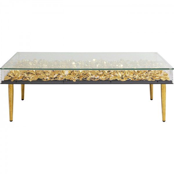 Tavolino da caffè Gold Flowers 120x60 cm - KARE