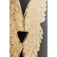 Wandschmuck Wings Gold Black 120x120cm