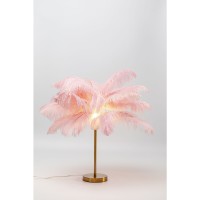 Lampe à poser Feather Palm fuchsia 60cm