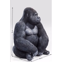Deko Objekt Monkey Gorilla Side XL Schwarz