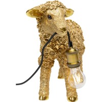 Lampada da tavolo Animal Flower Sheep oro 36cm