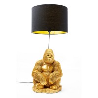 Lampada da tavolo Animal Monkey Gorilla Gold