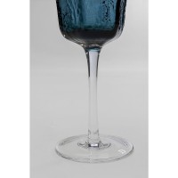 White Wine Glass Cascata Blue