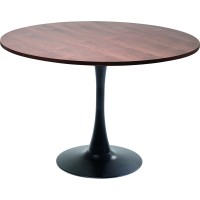 Table Schickeria noyer noir Ø110cm