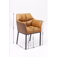 Chair with Armrest Thinktank Brown