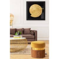 Cadre de décoration Golden Snail 120x120cm