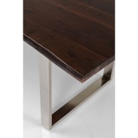 Table Harmony foncé chromé 180x90cm