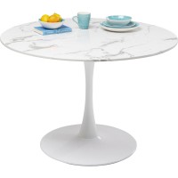 Tisch Veneto Marmor Weiß Ø110cm